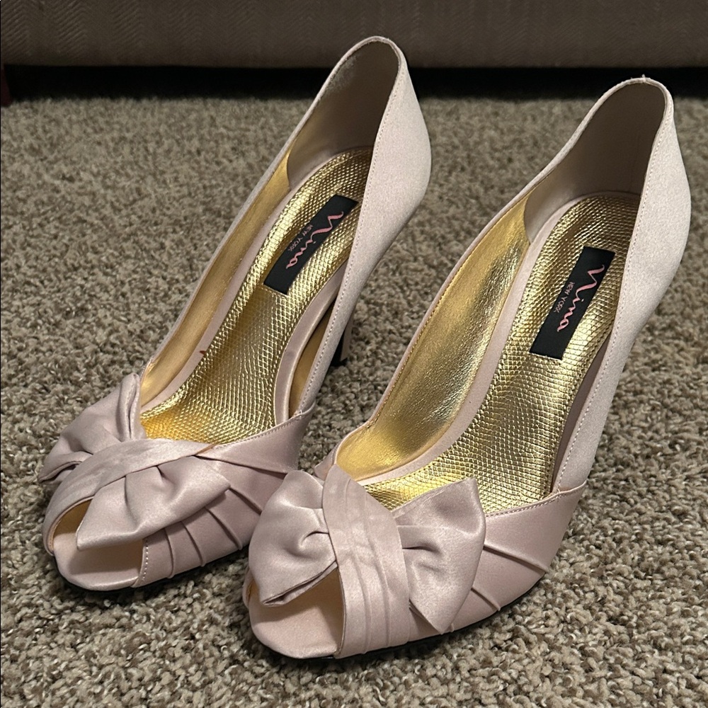 Nina Women's Peep-Toe Heels